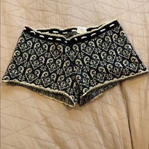 Free People Knit Scalloped Shorts.